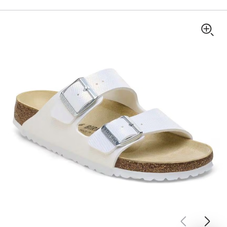 White Birkenstocks Worn Three Times White Birkenstocks Worn Three Times